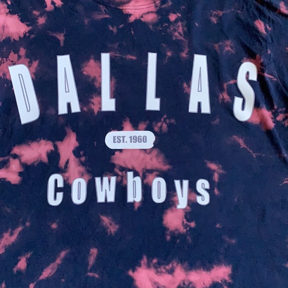 CUSTOM MADE Acid Wash Dallas Cowboys T-Shirt - Picture 2 of 5